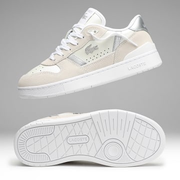 Lacoste - Baskets Femme T-Clip Set 226 White Off White