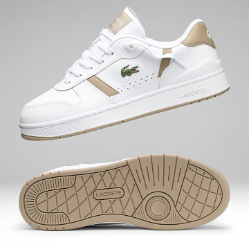 Lacoste - Baskets T-Clip Set 226 White Light Brown