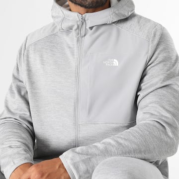 The North Face - Jacke Kapuze Reißverschluss Perf Fleece FZ A8CVT Grau Meliert