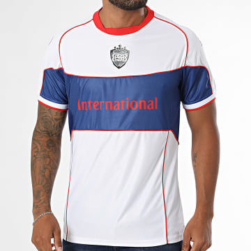 BSB - T-Shirt Jersey BSB International Wit Marineblauw