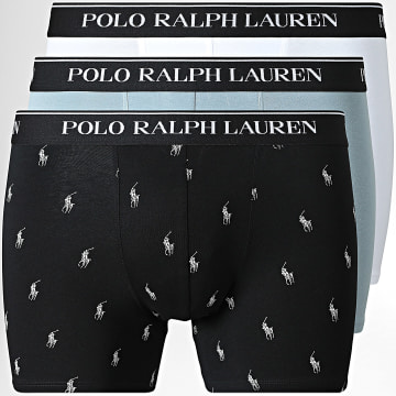 Polo Ralph Lauren - Lot De 3 Boxers Noir Blanc Gris