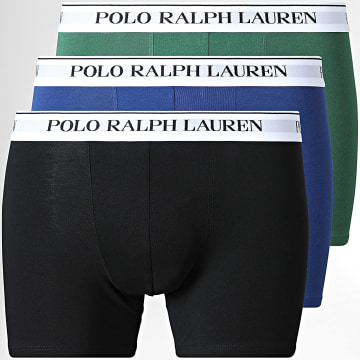 Polo Ralph Lauren - Lot De 3 Boxers Noir Bleu Roi Vert