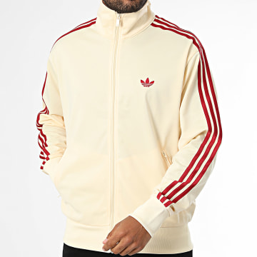 Adidas Originals - Jacke Firebird TT KX6922 Hellgelb mit Reißverschluss und Streifen