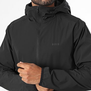 BOSS - Giacca con Cappuccio Zippata OW Airynix 50561385 Nero