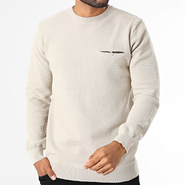 KZR - Jersey texturizado 121 beige