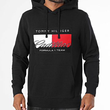 Tommy Hilfiger - Sweat Capuche Cadillac F1 Graphic Flag 0119 Noir