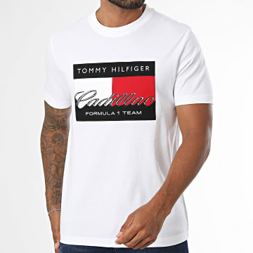 Tommy Hilfiger - T-Shirt Cadillac F1 Graphic Flag 0140 Bianco