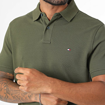Tommy Hilfiger - Polo Manches Courtes Regular Fit 1985 7770 Vert Kaki