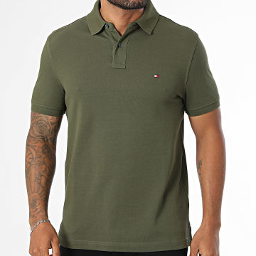 Tommy Hilfiger - Polo Manches Courtes Regular Fit 1985 7770 Vert Kaki