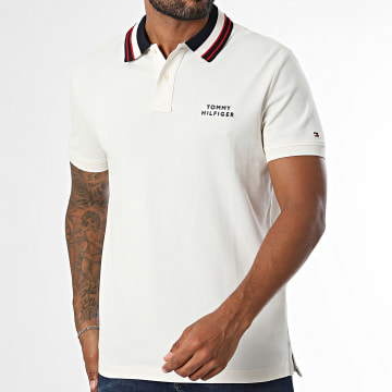 Tommy Hilfiger - Polo Manches CourtesRegular Fit Left Chest Graphic 4665 Beige Clair
