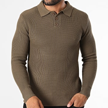 Classic Series - Jersey con Cuello Buttoned 927 Marrón