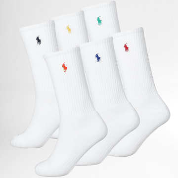 Polo Ralph Lauren - Lot De 6 Paires De Chaussettes Original Player Blanc