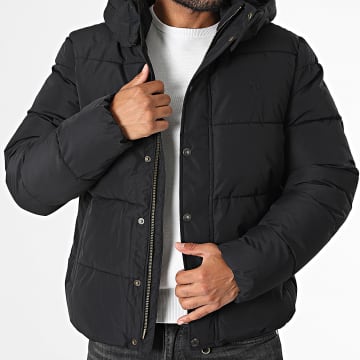 Superdry - Piumino con cappuccio Premium M5012429A Nero