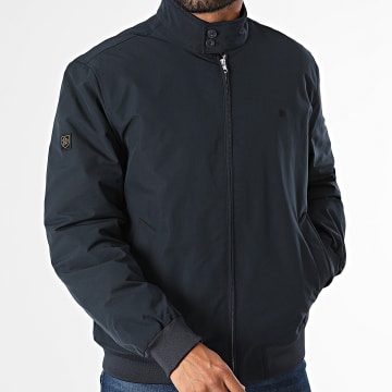 Superdry - Giacca Campus Piumino con Zip Harrington M5012483A Blu Navy