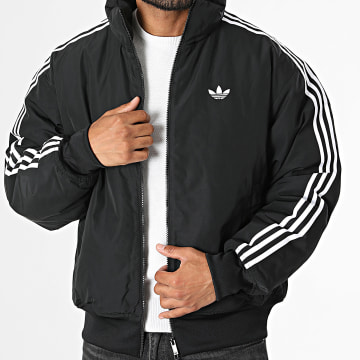 Adidas Originals - Giacca Zip A Bande Firebird KR7203 Nero
