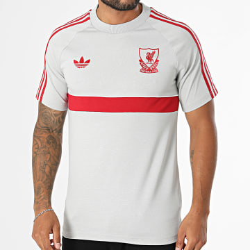 Adidas Originals - Camiseta a bandas Liverpool FC Originals KG2903 Gris Rojo