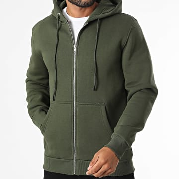 Classic Series - Hoodie Met Rits 894 Groen Kaki