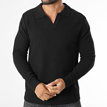 KZR - Jersey Cuello V En Punto 155 Negro