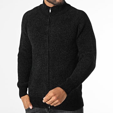 KZR - Chaleco Texturizado con Cremallera 126 Negro
