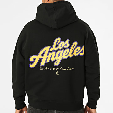 Luxury Lovers - Hoodie Relaxed LA Los Angeles Zwart