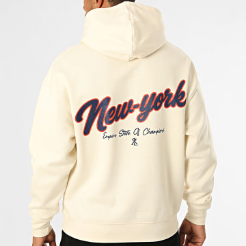 Luxury Lovers - Hoodie Relaxed NY New York Beige