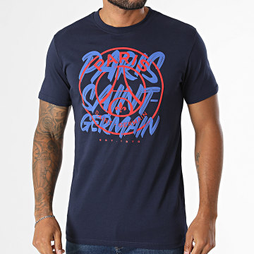 PSG - T-Shirt Big Logo P26055C Blu Navy