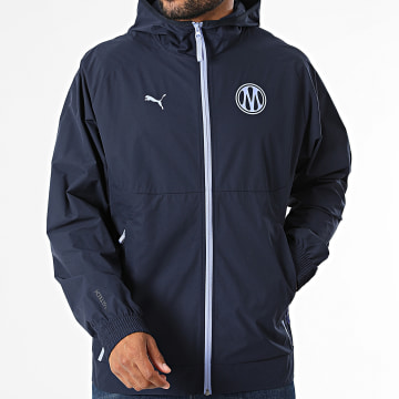 Puma - Jacket Windbreaker Hooded Zipped OM Pumatech 786449 Navy Blue