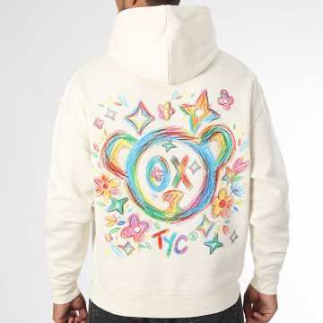 Teddy Yacht Club - Hoodie Relaxed Monogram Flower Beige