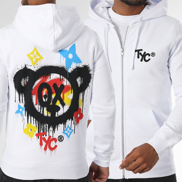 Teddy Yacht Club - Zip Hoodie Monogram Cmjn White