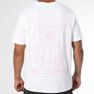 Teddy Yacht Club - T-Shirt Oversize Draw Pink Bianco