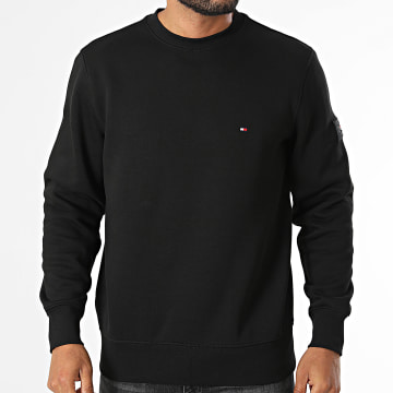 Tommy Hilfiger - Sudadera Crewneck Badge 1752 Negro
