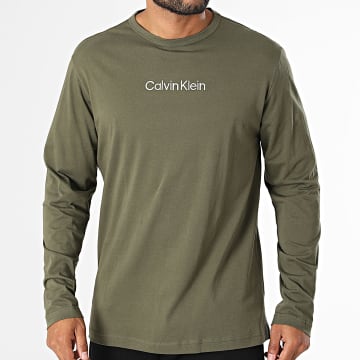 Calvin Klein - Camiseta de manga larga NM2771E Verde Kaki