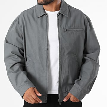 Jack And Jones - Giacca con Zip Worker Grigio Antracite