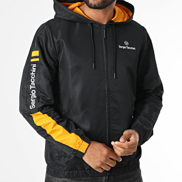 Sergio Tacchini - Giacca con Cappuccio con Zip Riccia 41553 Nero