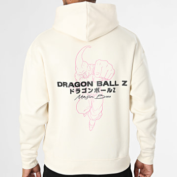 Dragon Ball Z - Felpa con cappuccio Relaxed Buu Outline Beige