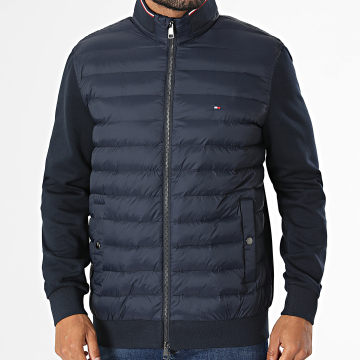 Tommy Hilfiger - Giacca Zip Essenziale Mix Media 1329 Blu Marino