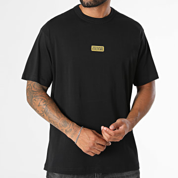 Versace Jeans Couture - T-Shirt Regular Fit Vembl Small Dik 78GAHT00-CJ00T Zwart Goud