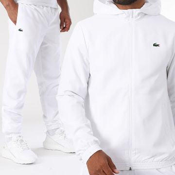 Lacoste - Ensemble De Survetement Logo Crocodile Blanc