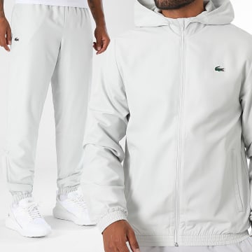 Lacoste - Ensemble De Survetement Logo Crocodile Gris Clair