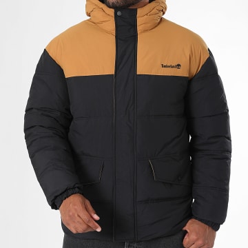 Timberland - Donsjas met capuchon met rits 0YH71 Zwart Camel