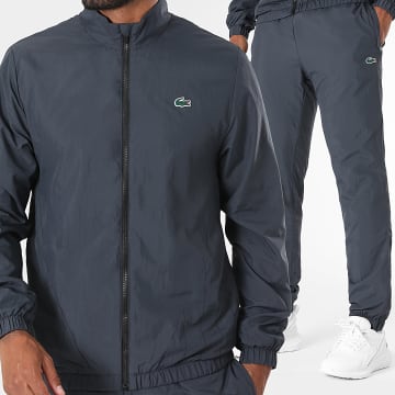 Lacoste - Ensemble De Survetement Logo Crocodile Gris Anthracite