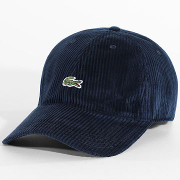Lacoste - Casquette Logo Brodé Crocodile Bleu Marine
