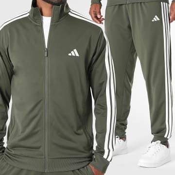 Adidas Sportswear - Ensemble De Survêtement A Bandes Dayready KY2275 Vert Kaki