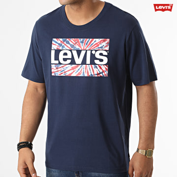https://assets.laboutiqueofficielle.com/image/upload/v1606379252/Desc/Logos%20Brands%20Artists/levi_s.svg Levi's - Tee Shirt Relaxed Fit 16143 Bleu Marine