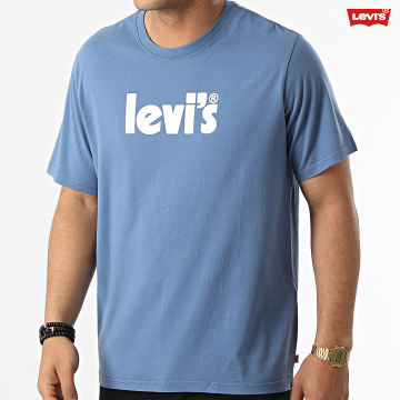 https://assets.laboutiqueofficielle.com/image/upload/v1606379252/Desc/Logos%20Brands%20Artists/levi_s.svg Levi's - Tee Shirt 16143 Bleu
