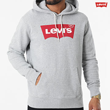 https://assets.laboutiqueofficielle.com/image/upload/v1606379252/Desc/Logos%20Brands%20Artists/levi_s.svg Levi's - Sweat Capuche 38424 Gris Chiné
