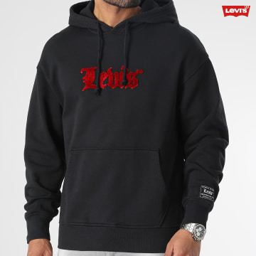 https://assets.laboutiqueofficielle.com/image/upload/v1606379252/Desc/Logos%20Brands%20Artists/levi_s.svg Levi's - Sweat Capuche 38479 Noir