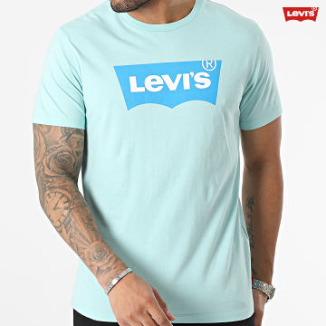 https://assets.laboutiqueofficielle.com/image/upload/v1606379252/Desc/Logos%20Brands%20Artists/levi_s.svg Levi's - Tee Shirt 22491 Turquoise