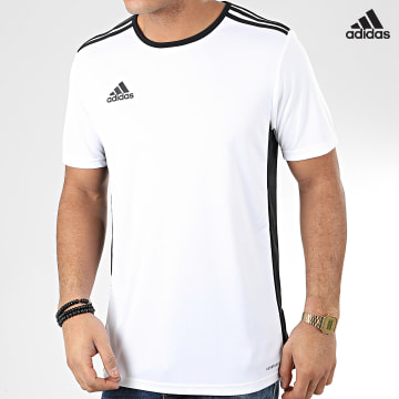 https://laboutiqueofficielle-res.cloudinary.com/image/upload/v1627638668/Desc/Watermark/adidas_performance.svg Adidas Sportswear - Tee Shirt De Sport Entrada 18 Jersey CD8438 Blanc