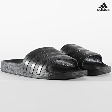 https://laboutiqueofficielle-res.cloudinary.com/image/upload/v1627638668/Desc/Watermark/adidas_performance.svg Adidas Performance - Claquettes Adilette Aqua F35550 Core Black
